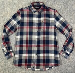 Chaps Performance Plaid Flannel / Men's S Small / Button Down Shirt Ralph Lauren